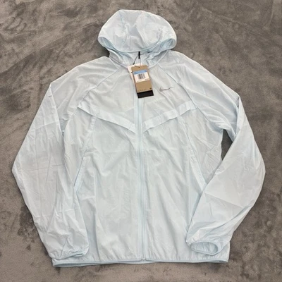 Jaqueta Nike Stride repelente UV zíper completo luz corrida HV4548-474 masculina M embalável - Imagem 1 de 4