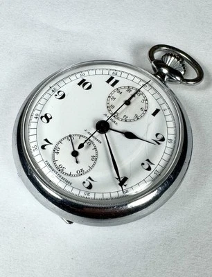 J.AURICOSTE AURAl, MINISTERE DE LA GUERRE Chronographe , POCKET WATCH - Photo 1/4