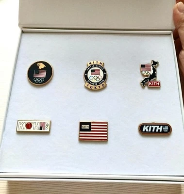 2020 Tokyo Olympic KITH Team USA Pins Set - Image 1 of 4