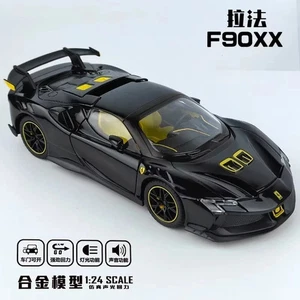1:24 Ferrari SF90XX Exotic Sport Car Diecast Metal Vehicle Model Toy Gift Black - Picture 1 of 5