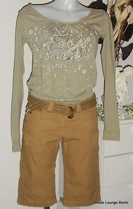 NTS Not the same - Vaqueros & Cinturón Camel Álex - 42XL - Pantalones Nuevo - Picture 1 of 1