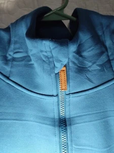 POGTMM Half Zip Crop Hoodie 1/4 Zip Sweatshirt Gr. L Neu ohne Etikett Aqua Grün Kang Tasche - Bild 1 von 9