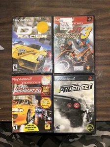 lot of 4 PS2 racing games  DT racer, ATV 3  midnight club need for speed - Picture 1 of 5