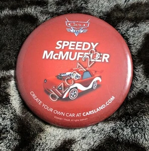 Disney Button Cars Land Speedy McMuffler Opening Day DCA Button - Picture 1 of 2