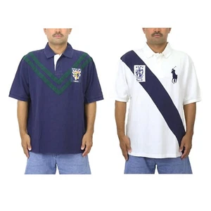 Polo Ralph Lauren Big & Tall Short Sleeve Polo Shirt with Emblem - 2 designs - - Picture 1 of 10