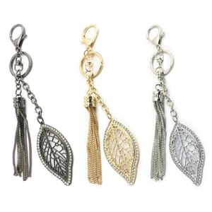 Fashionable Leaf Pendant Keychain Adds Elegant Charm for Trendy Women Ladies - Zdjęcie 1 z 11