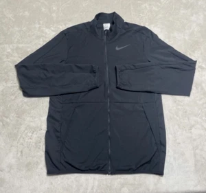 NIKE Woven Training Jacket Mens Small Tall Black Lightweight Dri Fit CU4953 - Picture 1 of 9