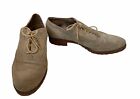 Sperry Women’s Top Sider Shoes Sz 9.5 Ashbury Oxford Suede Beige Wingtip Loafer