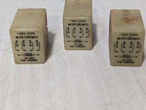 Lot of 3 Midtex/Aemco Relay 156-14B2B2 with 12 VDC Coil 14 Blade - Picture 1 of 2