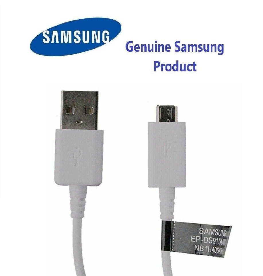 Samsung ( EP - DG915UWZ ) Charging Cable for Micro - USB Devices - White - Image 1 of 1