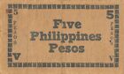 Philippines  5  Pesos  Series C of 1944  WW II  Circulated Banknote Top16