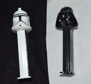 LOT OF 2 PEZ DISPENSERS-STAR WARS -Storm Trooper & Darth Vader, 1997 & 2001(25) - Picture 1 of 4