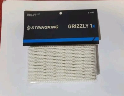 Grizzly 1x Stringking Goalie White Semi-Hard Mesh Kit Part 1 - Image 1 of 4