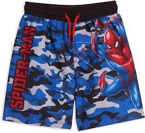 Marvel ☆ Little & Big Boys' Spiderman Camo Swim Trunks ☆ Spider-man ☆ Sizes 5-16