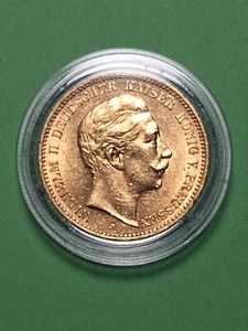 Preußen, 20 Mark 1889 A, Wilhelm II., 7,96 Gramm, vz, J250, Goldmünze - Bild 1 von 3