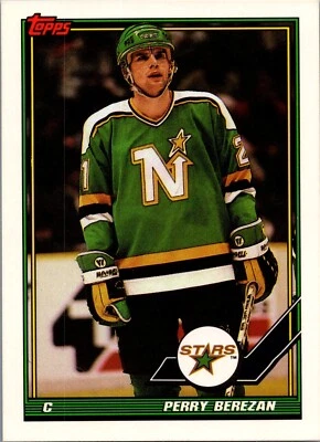 1991-92 Topps Hockey - #485 Perry Berezan - Image 1 of 2