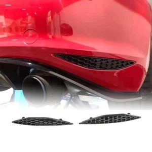 Rear Honeycomb Reflector Trims Fit For Volkswagon VW MK7 Golf 7/ GTI Gloss Black - Picture 1 of 12