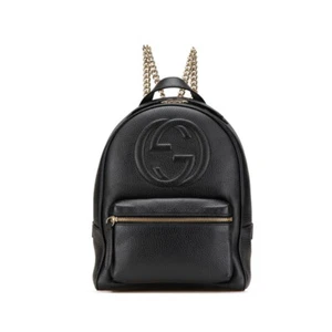 GUCCI Interlocking G Soho Backpack Backpack 536192 Women 【Used】 - Picture 1 of 12