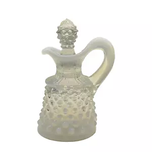 Crueta de aceite blanco opalescente Fenton - Imagen 1 de 7