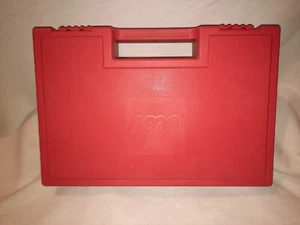 Vintage 1985 Red LEGO Hard Plastic Storage Box/Bin Carrying Case 11"x7.5" - Picture 1 of 7