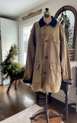 Abrigo de Granero Vintage Lifes Adventures DASH Para Hombres Chaqueta Forrada de Franela Talla L Alto Foto 1 de 4