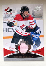 2016 Upper Deck Team Canada Juniors Women's Jersey Jennifer Wakefield #158