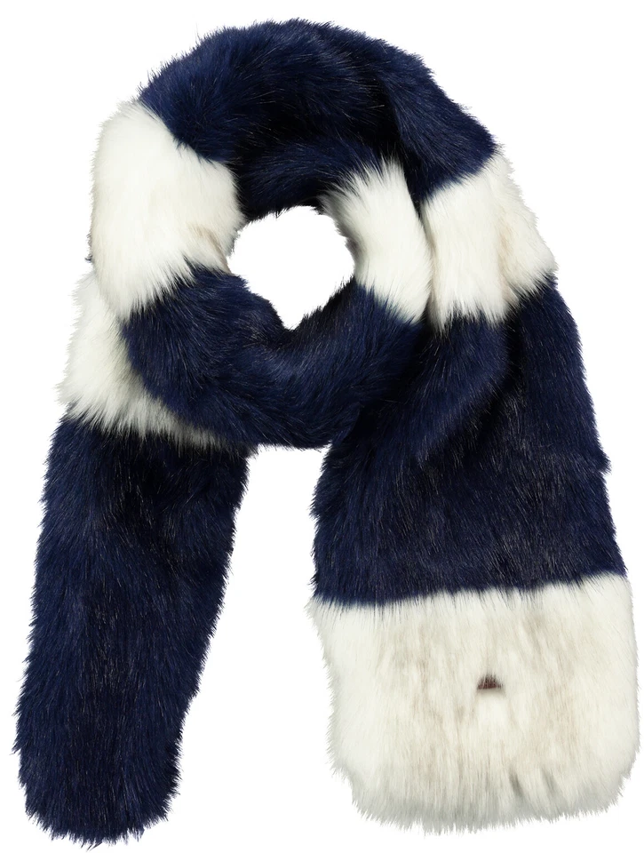Barts Scarf Fleece Scarf Fur Scarf Azul Placer Warming Asimétrico Foto 1 de 1