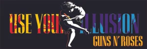 Guns N' Roses Illusion Tribute Bumper Stickers 3" X 9" Times 2 - X2 GNR decals - Picture 1 of 9