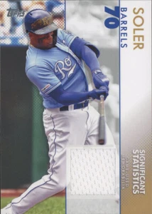 JORGE SOLER  2020 Topps Series 2 SIGNIFICANT STATISTICS RELIC 36/99 ROYALS - Picture 1 of 1