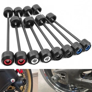 For YAMAHA FZ6 FZ1 TDM900 FJ09 Front Rear Axle Crash Protector Wheel Slider Pad - Picture 1 of 29