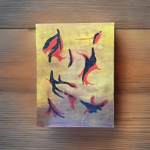 LISTED ARTIST painting ABSTRACT modernist Dr. Benjamin Gross EXPRESSIONIST  - Picture 1 of 7