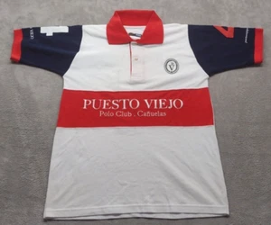 Puesto Viejo Polo Club Canuelas Argentina Shirt Youth Large White Embroidered #4 - Picture 1 of 10