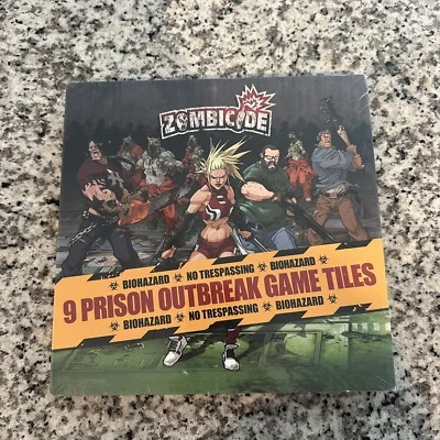 Zombicide: 9 Prison Outbreak Game Tiles (New) - Image 1 of 3