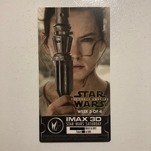Star Wars The Force Awakens IMAX Collectible Ticket Rey - Rise Of Skywalker - Picture 1 of 6