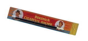 Beatnik Portasigarette Lungo Nero Prop in Plastica per Abito Fantasia Anni 50, Teatro - Foto 1 di 1