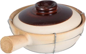 0,5L Ton Kochtopf, Chinesische Kasserolle Topf Koreanische Kochstein Requisite für Bibimb - Bild 1 von 9