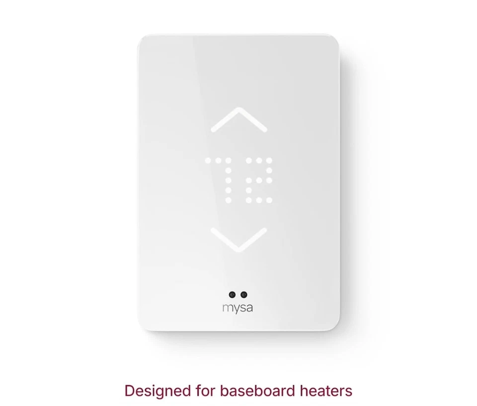 Termostato inteligente Mysa para calentadores de zócalo eléctricos 240V | Control remoto con... Foto 1 de 4