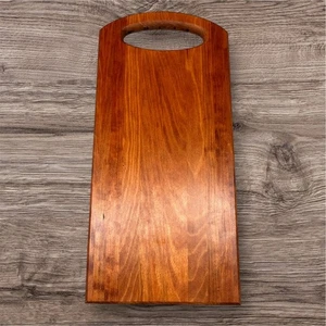 Handcrafted Cherry Curved Handle Cutting Board Serving Bread Rustic Custom Gift - Picture 1 of 3