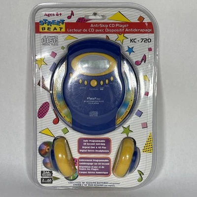 VTG 2005 Street Beat KC-720 Anti-Skip Portable CD Player Blue NEW Sealed In Box - Image 1 of 4