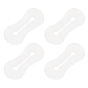 Adaptadores Gemelos, Camisas de Vestir Adaptador Puño Francés-4 Piezas (Blanco) - Imagen 1 de 6