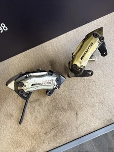 2 X OEM Mercedes Benz Amg Calipers FRONT C32 W203 4 PISTON BREMBO CALLIPERS - Picture 1 of 11