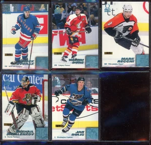 1999-00 Pacific Omega Ice Blue xx/75  5 Card Lot - Picture 1 of 2