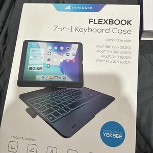 Typecase Flexbook Touch 7-in-1 Keyboard Case iPad 10.2 & ipad Pro 10.5  - Blue - Picture 1 of 3
