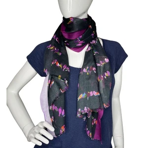 Kate Spade Liebhaber Vögel länglicher Schal 30" B x 80" L - Bild 1 von 3