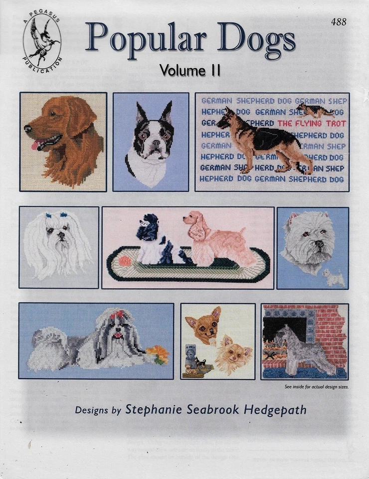 Popular Dogs II by Pegasus cross stitch pattern - Image 1 of 1