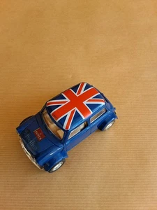  SCALEXTRIC MINI COOPER (BLAU) UNION JACK DACH - Bild 1 von 5