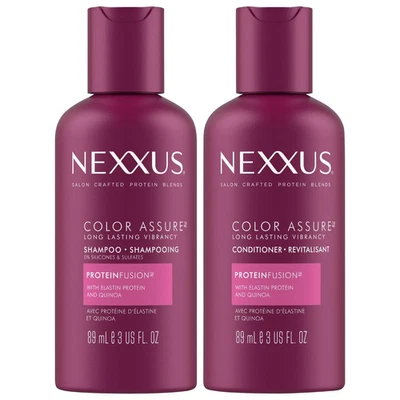 NEXXUS Shampoo and Conditioner, Color Assure Travel Size 3 OZ Each - Image 1 of 4