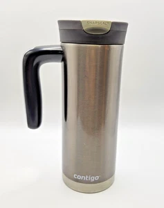 Contigo 20 oz. Superior SnapSeal Edelstahl Reisebecher mit Henkel NEU - Bild 1 von 6