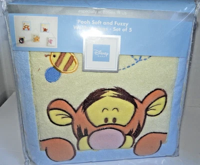 Disney Baby Pooh Soft and Fuzzy Decorative Wall Hangings Babies R Us NOS Set 5 - Image 1 of 4