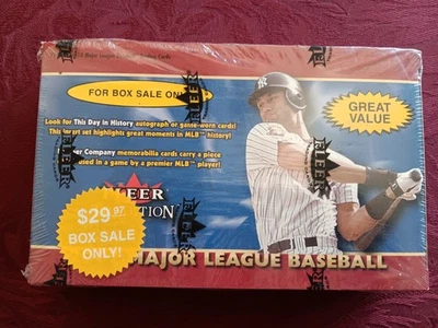 2002 Fleer Tradition Unopened Factory Sealed Baseball Card Blaster Box 21 Packs - Image 1 of 4
